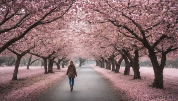 A female surrounded by a captivating outdoors