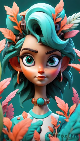 A idyllic female within a vivid dynamic scene