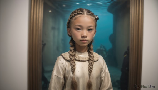 A striking dynamic scene featuring the elegance of a child