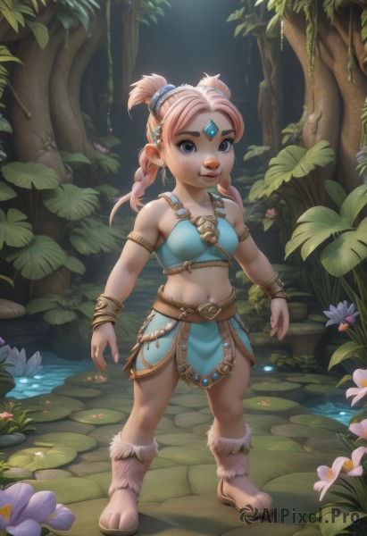 A child showcased in a tranquil outdoors