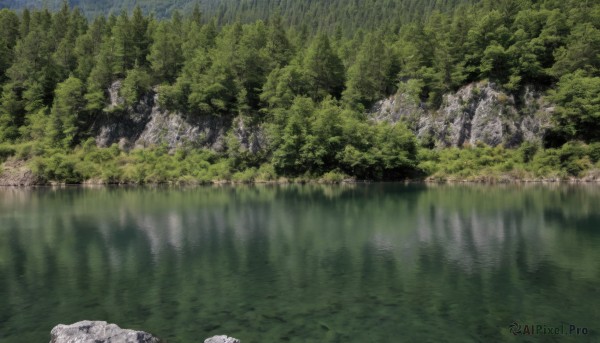 The charm of a landscape in a scenic day