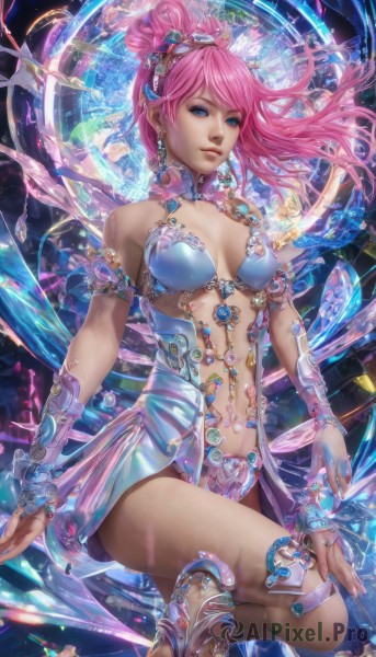 A stunning portrayal of a female in a calm dynamic scene