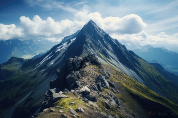 The allure of a landscape in a inviting day