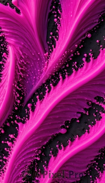 solo,petals,no humans,glowing,black background,pink theme,energy,pink background,aura