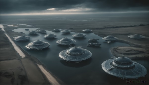 A spacecraft captured beautifully in a tranquil day