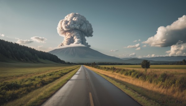 A captivating landscape within day