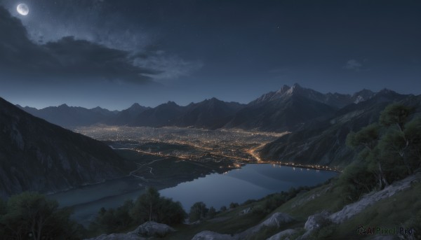 A landscape in a tranquil outdoors