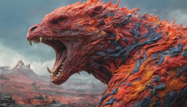 The majestic beauty of a monster set within a dynamic day