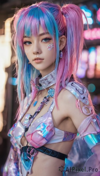 A graceful cyborg captured in dynamic scene
