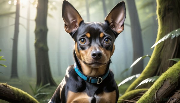 A dog in a breathtaking day