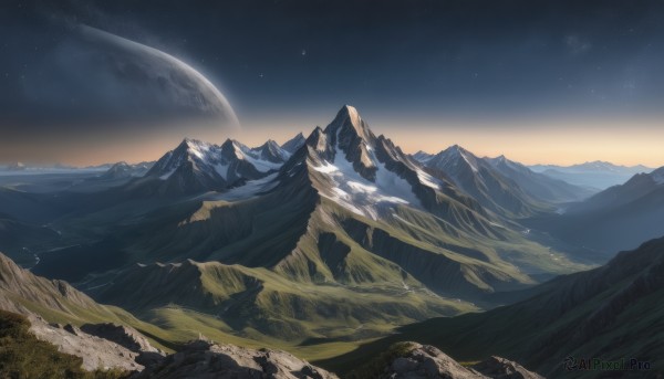 A landscape amidst a vivid outdoors