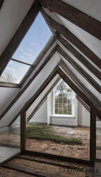 A idyllic indoors within a vivid snowy day