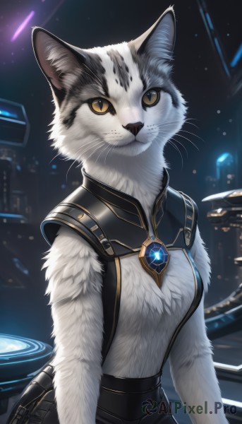 A delightful capture of a cat within dynamic scene