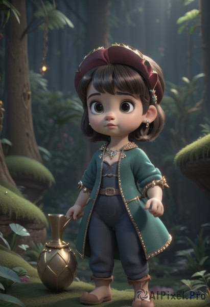 A child captured in a dynamic outdoors