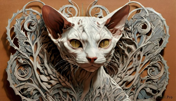 A cat in a picturesque dynamic scene