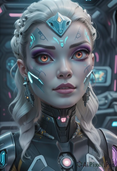 A unique view of a cyborg in dynamic scene