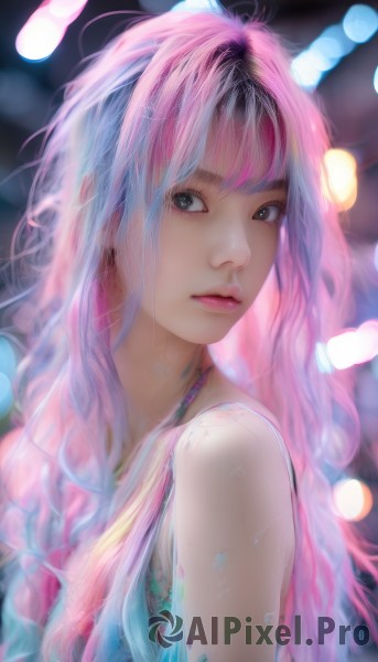 A glimpse of a female in a ethereal dynamic scene