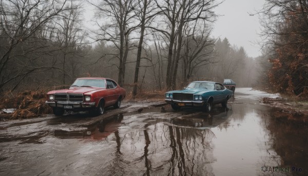 A inspiring motor vehicle within snowy outdoors