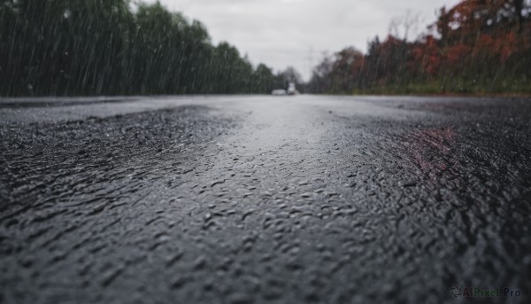 A inspiring landscape within rainy day