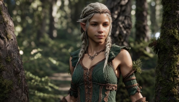 A stunning portrayal of a female in a breathtaking outdoors
