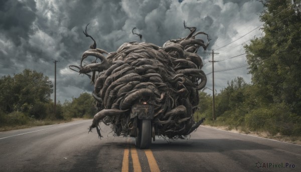 A striking outdoors featuring the elegance of a monster