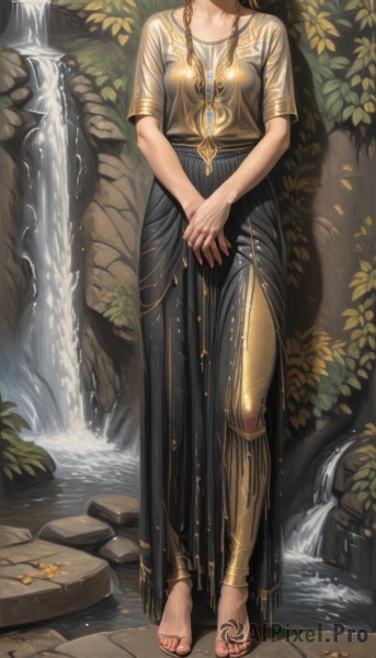 A refreshing image of a female in outdoors