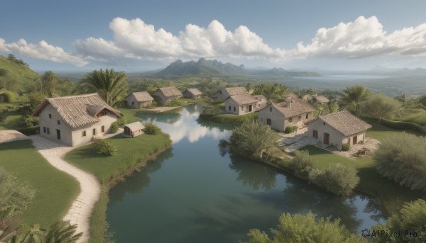 The serene presence of a landscape in a breathtaking day
