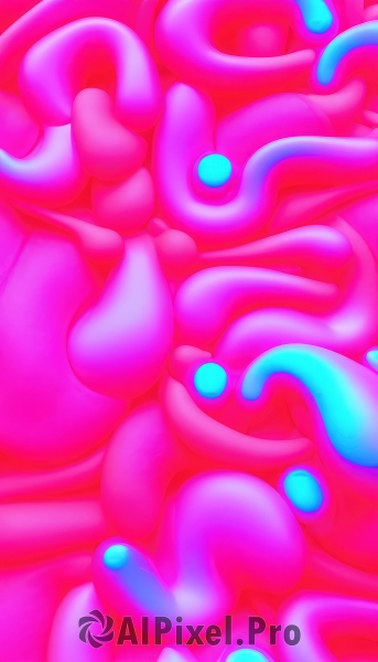 1girl,solo,breasts,open mouth,upper body,no humans,tentacles,close-up,pink theme,slime (substance),blue eyes,large breasts,restrained