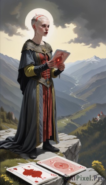 A stunning portrayal of a female in a calm outdoors