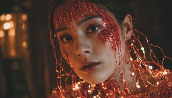 A unique view of a female in dynamic scene