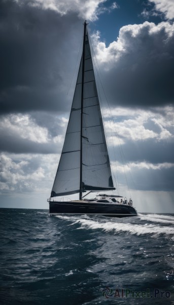 A boat framed by the beauty of a calm day