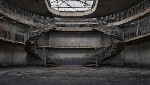 A unique view of a indoors in day