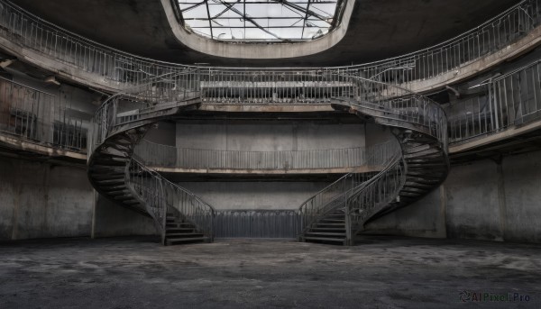 day,indoors,no humans,window,sunlight,scenery,stairs,architecture,ceiling,outdoors,building,railing,bridge,ceiling light,train station