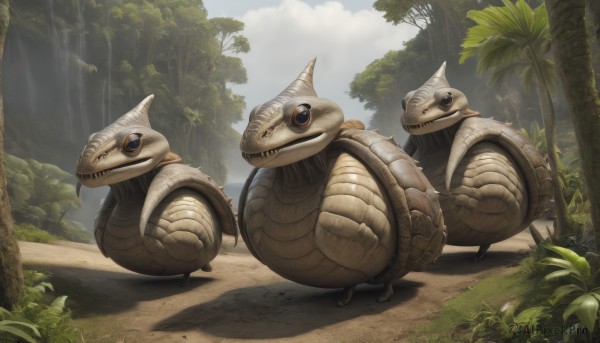 A monster portrayed in a inviting day