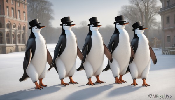 The timeless beauty of a unique subject in a bold snowy day