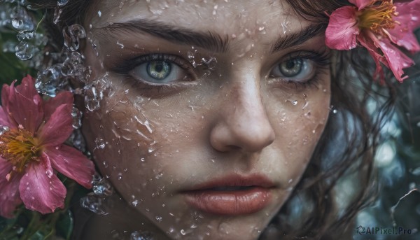 A majestic image of a female in dynamic scene