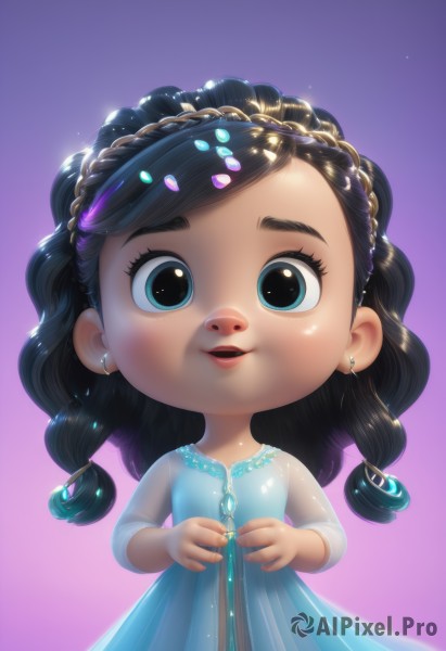 A breathtaking dynamic scene with a child