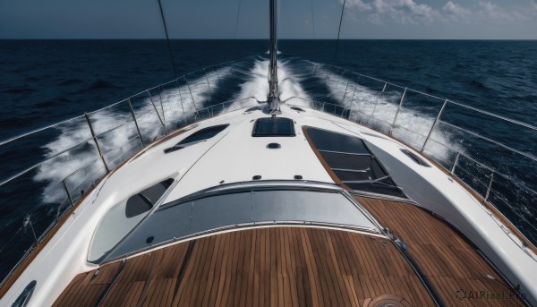 A vibrant boat captured in outdoors