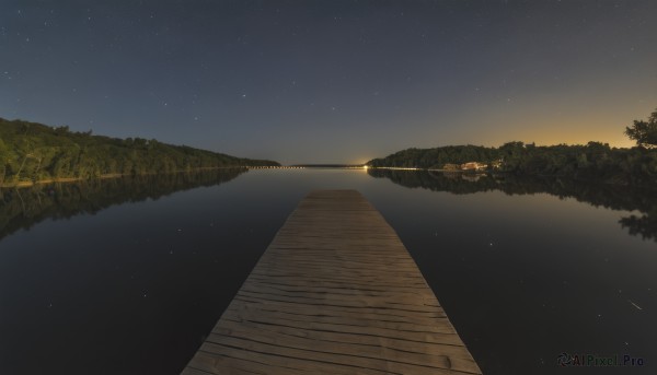 A landscape in a serene sunset outdoors