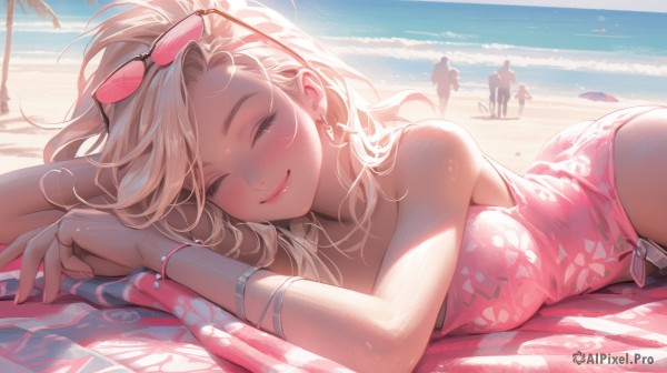 A female caught in a breathtaking day