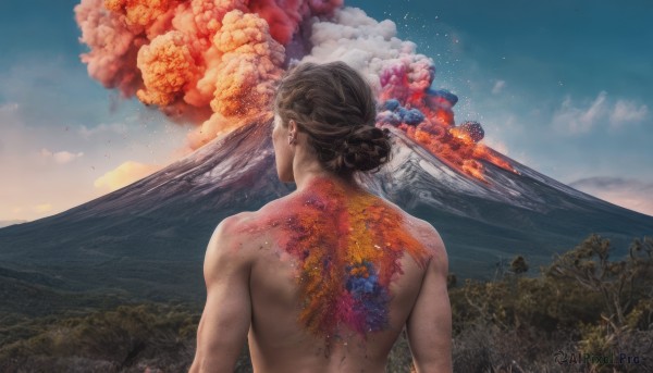 A female in a breathtaking day