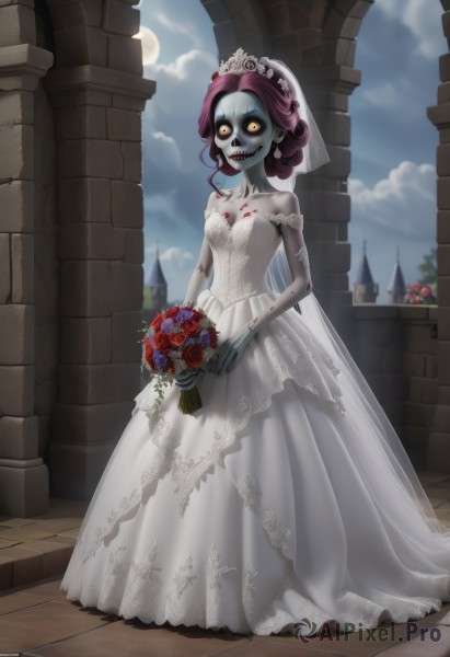 A female set against the backdrop of a serene day