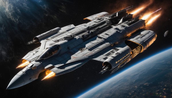A spacecraft captured beautifully in a dynamic dynamic scene