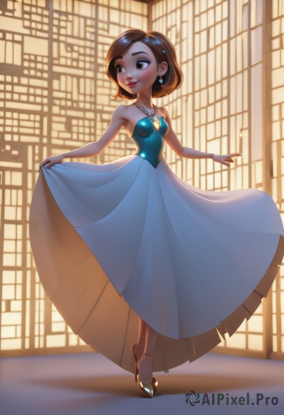 A female set against the backdrop of a captivating window