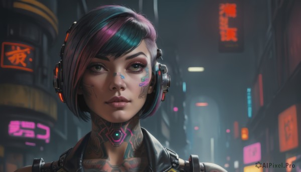 A breathtaking view of a cyborg in dynamic scene