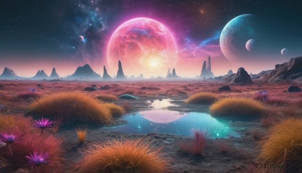 A stunning portrayal of a landscape in a breathtaking outdoors