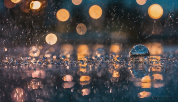 The charm of a unique subject in a tranquil rainy outdoors