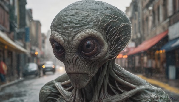 Image of a alien in a vibrant outdoors