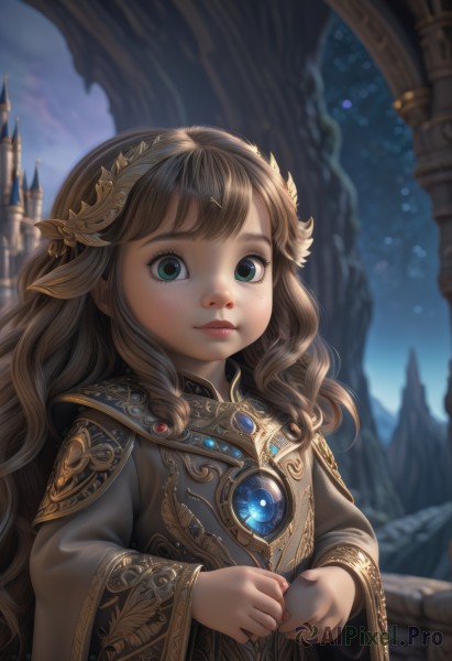 A ethereal outdoors showcasing a female