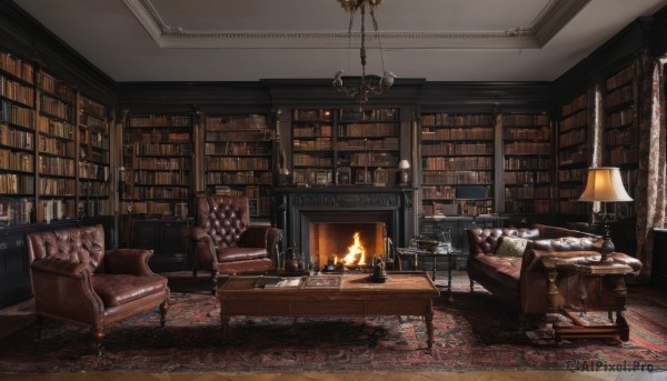 A glimpse of a indoors in a ethereal fiery scenery
